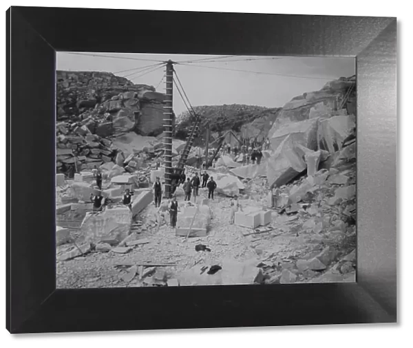 Maen Quarry, Constantine, Cornwall. Around 1900