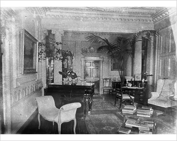 Drawing Room, Carclew House, Mylor, Cornwall. 15th March 1912