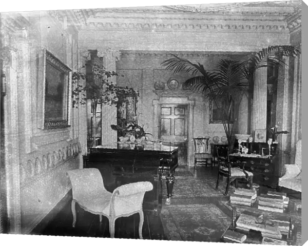 Drawing Room, Carclew House, Mylor, Cornwall. 15th March 1912
