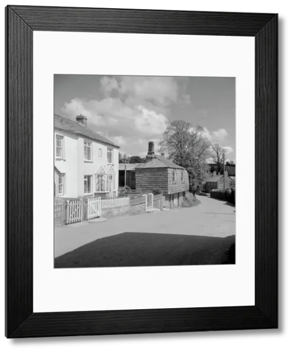 Framed Print : Churchtown, North Hill, Cornwall. 1969