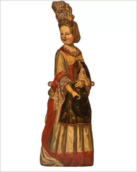 Dummy Board of a Girl in Costume of the William and Mary Period