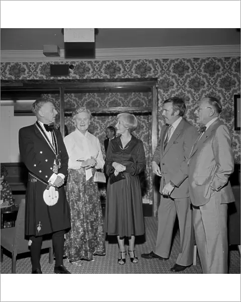 Newquay Old Cornwall Society  /  Federation of Old Cornwall Societies dinner, Newquay, Cornwall. 1978 or possibly 1977