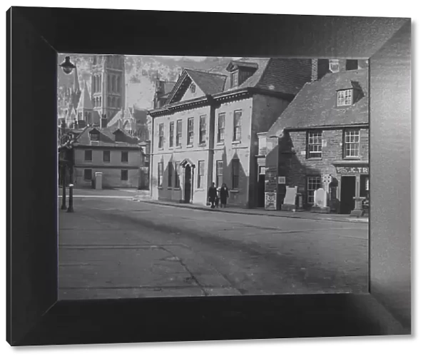 Looking west along Quay Street, Truro, Cornwall. Around 1920s