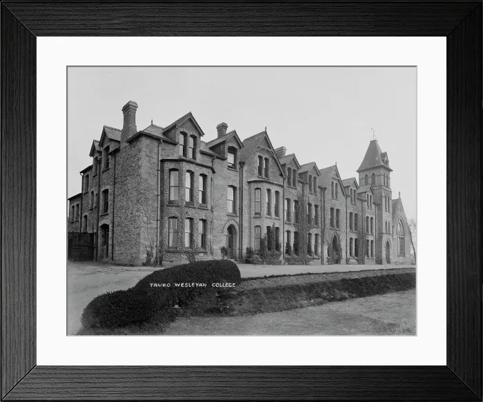 Framed Print : Truro School, formerly Truro College, Trennick Lane, Truro, Cornwall. Late 1800s  /  early 1900s