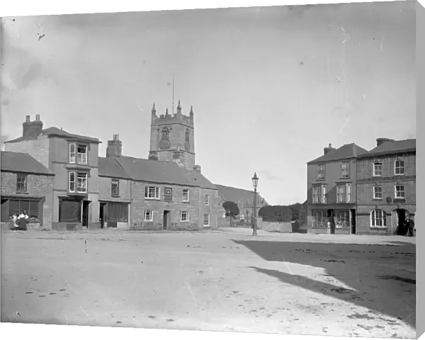 Market Square, St Just in Penwith, Cornwall. Around 1910