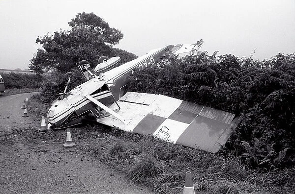 Aircraft Crash, Lostwithiel, Cornwall. September 1991