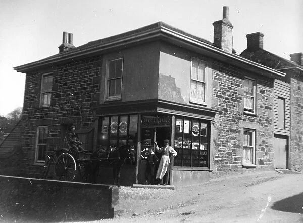 Arthurs Corner Shop, Redruth, Cornwall. Early 1900s