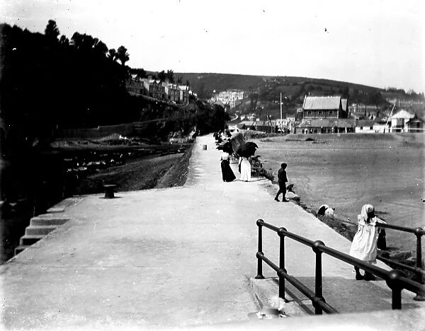 Banjo Pier, Looe, Cornwall. Early 1900s