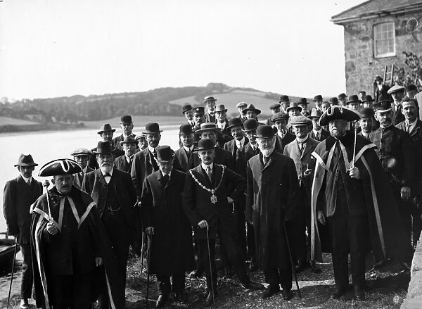 Beating the Bounds, Truro, Cornwall. 1912