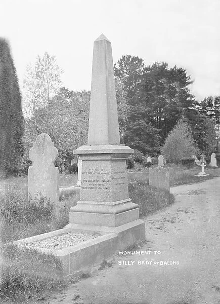 Billy Brays monument, Baldhu Church, Baldhu, Kea, Cornwall. Early 1900s