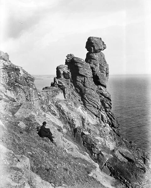 Bishop Rock, Rinsey, Breage, Cornwall. Probably early 1900s