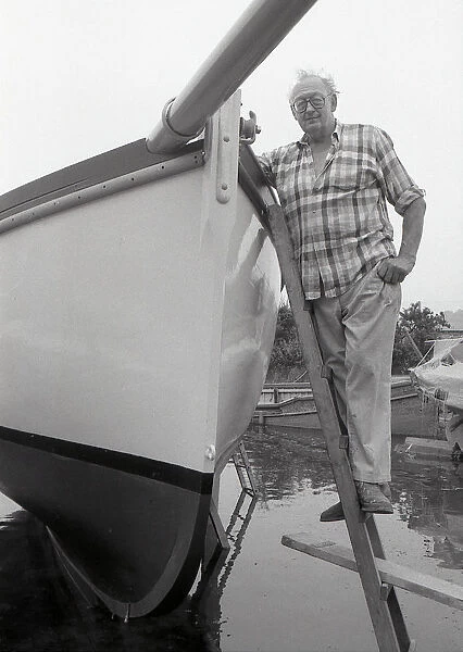 Boatbuilder, Golant (St Sampson), Cornwall. May 1992
