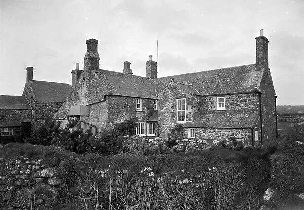 Botallack Manor from the rear, Botallack, St Just in Penwith, Cornwall. 1959