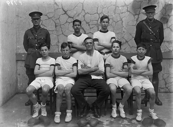 Boxing team, Truro Cathedral School, Truro, Cornwall. 1923