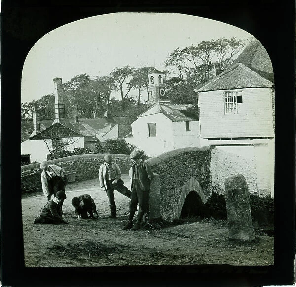 Bridge at Calenick, Cornwall. Around 1900