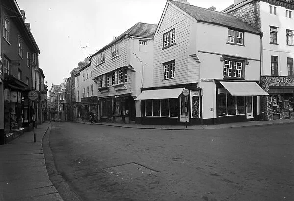 Broad Street, Launceston, Cornwall. 1965