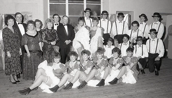 Can Can Dancers, Lostwithiel, Cornwall. March 1990