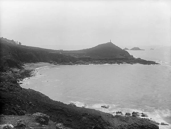 Cape Cornwall from Kenidjack, St Just in Penwith, Cornwall. 1898