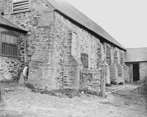 Cargoll Farm barn, St Newlyn East, Cornwall. Probably early 1900s