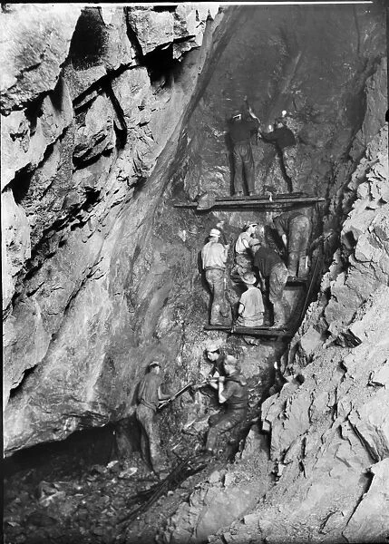 Carn Brea Mine, Illogan, Cornwall. Around 1900