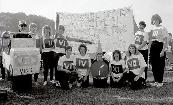 Carnival Entries, Lostwithiel, Cornwall. July 1990