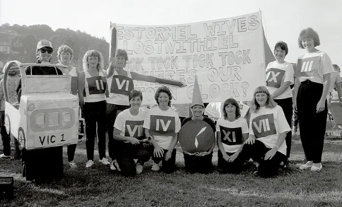Framed Print : Carnival Entries, Lostwithiel, Cornwall. July 1990