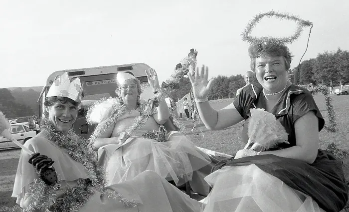 Framed Print : Carnival Entries, Lostwithiel, Cornwall. July 1990