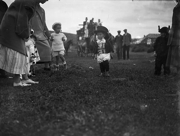 Carnival at Perranporth, Perranzabuloe, Cornwall. Probably 1920s
