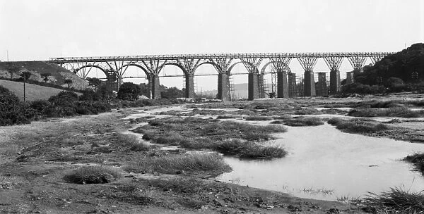 Carnon Viaduct, Perranwell, Cornwall. 20th June 1932