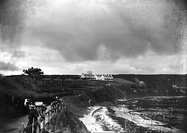 Castle Beach, Falmouth, Cornwall. Early 1900s