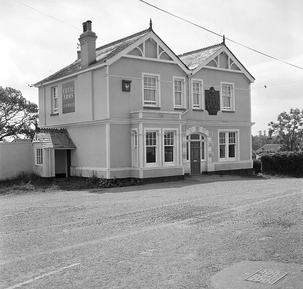 The Cecil Arms, St Stephens Hill, St Stephens by Saltash, Cornwall. 1973