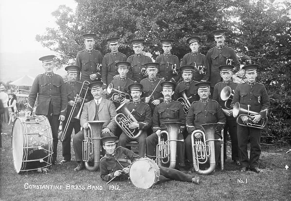 Constantine brass band, Cornwall. 1912