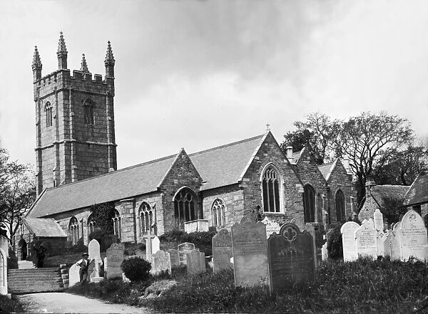 Constantine Church, Cornwall. Early 1900s