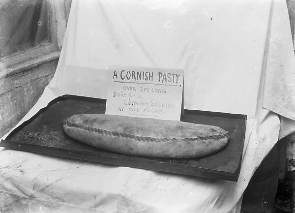 Cornish Pasty for a soldier. Probably 1916