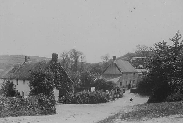 Cottages at Penwartha, Perranzabuloe, Cornwall. 1901