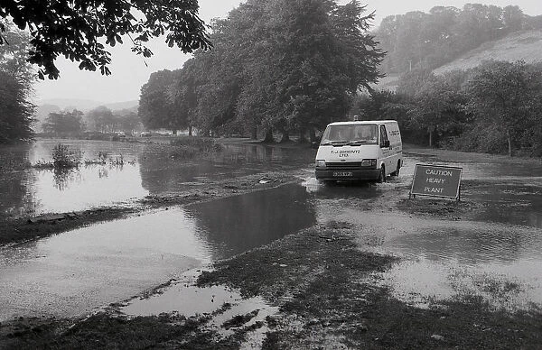 Coulson Park Flood, Lostwithiel, Cornwall. September 1993