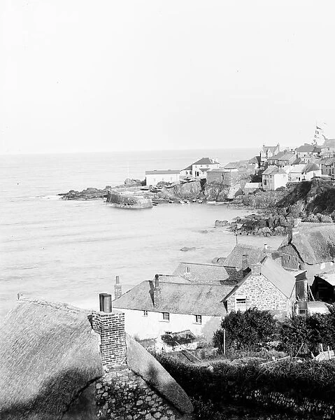Coverack harbour, St Keverne, Cornwall. 1908