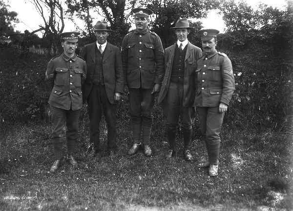 DCLI Recruiting march, Ruan Minor, Cornwall. 29th June 1915