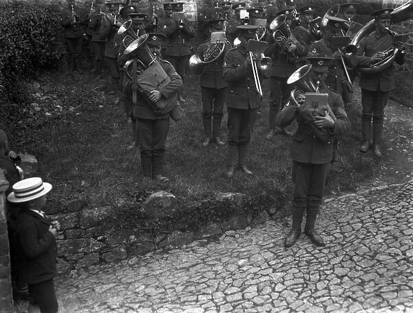 DCLI Recruiting march, St Kew, Cornwall, 13 August 1915