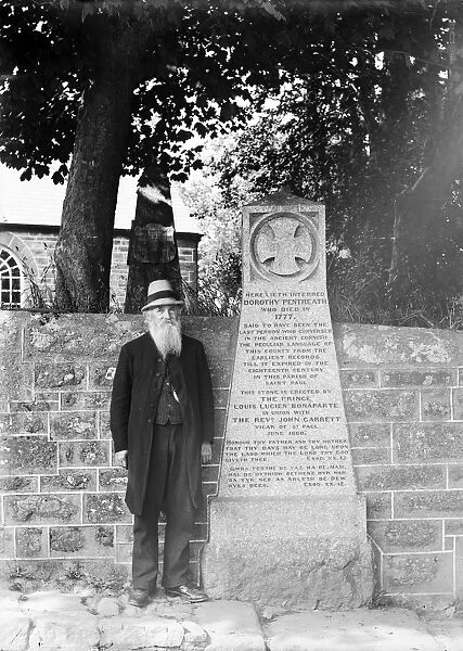 Dolly Pentreaths memorial, St Pol de Leon churchyard, Paul, Cornwall. Late 1800s or early 1900s
