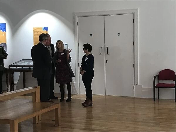 Duke of Cornwall views the Treffry Gallery during his visit to the Royal Cornwall Museum to mark the bicentenary year of the Royal Institution of Cornwall, River Street, Truro, Cornwall. 22nd March 2018
