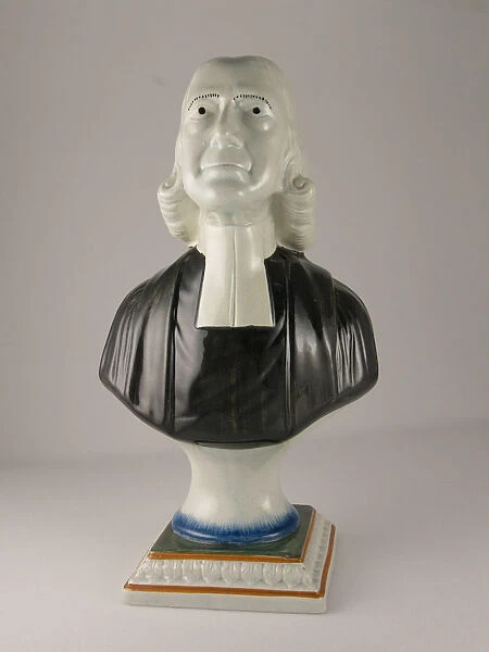 Earthenware Bust of John Wesley, Staffordshire, England