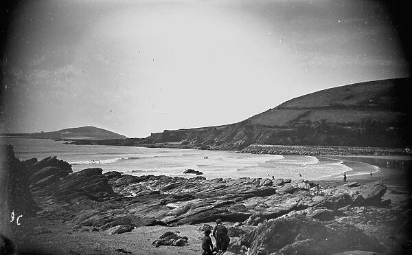 East Looe beach, Cornwall. Probably 1880s