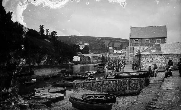 East Looe Quay, Cornwall. Around 1890