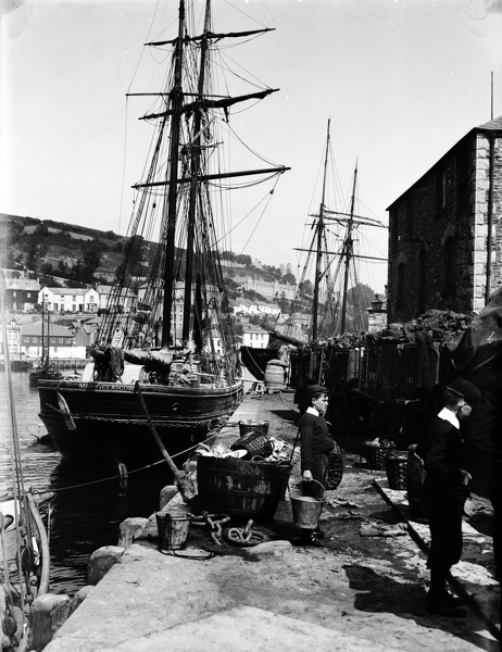 East Looe Quay, Cornwall. 1904