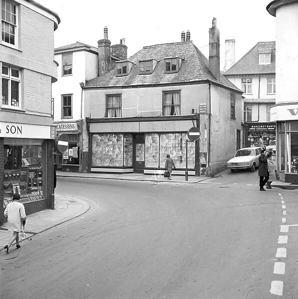 The eastern end of Fore Street, St Austell, Cornwall. 1970