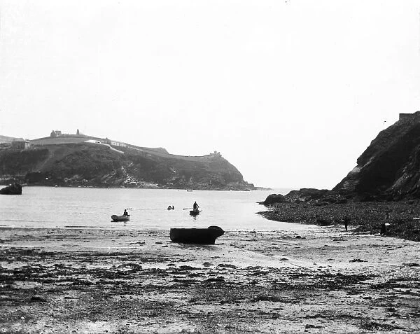 Estuary mouth, Polruan, Lanteglos by Fowey, Cornwall. Around 1920