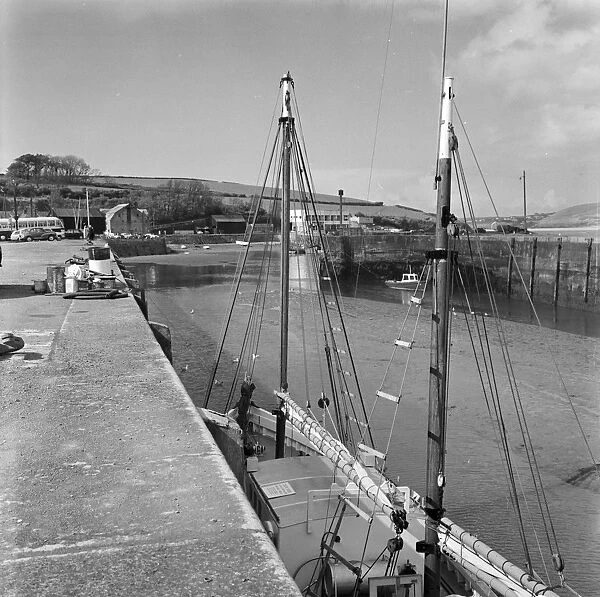 Fish Quay, Padstow Harbour, Cornwall. 1968