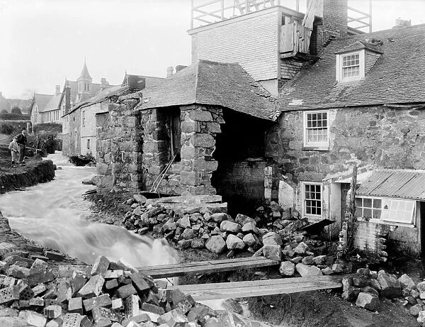 Flood of 1894, St Ives, Cornwall. November 1894