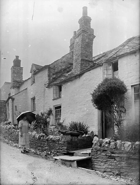 Fore Street, Boscastle, Cornwall. July 1925